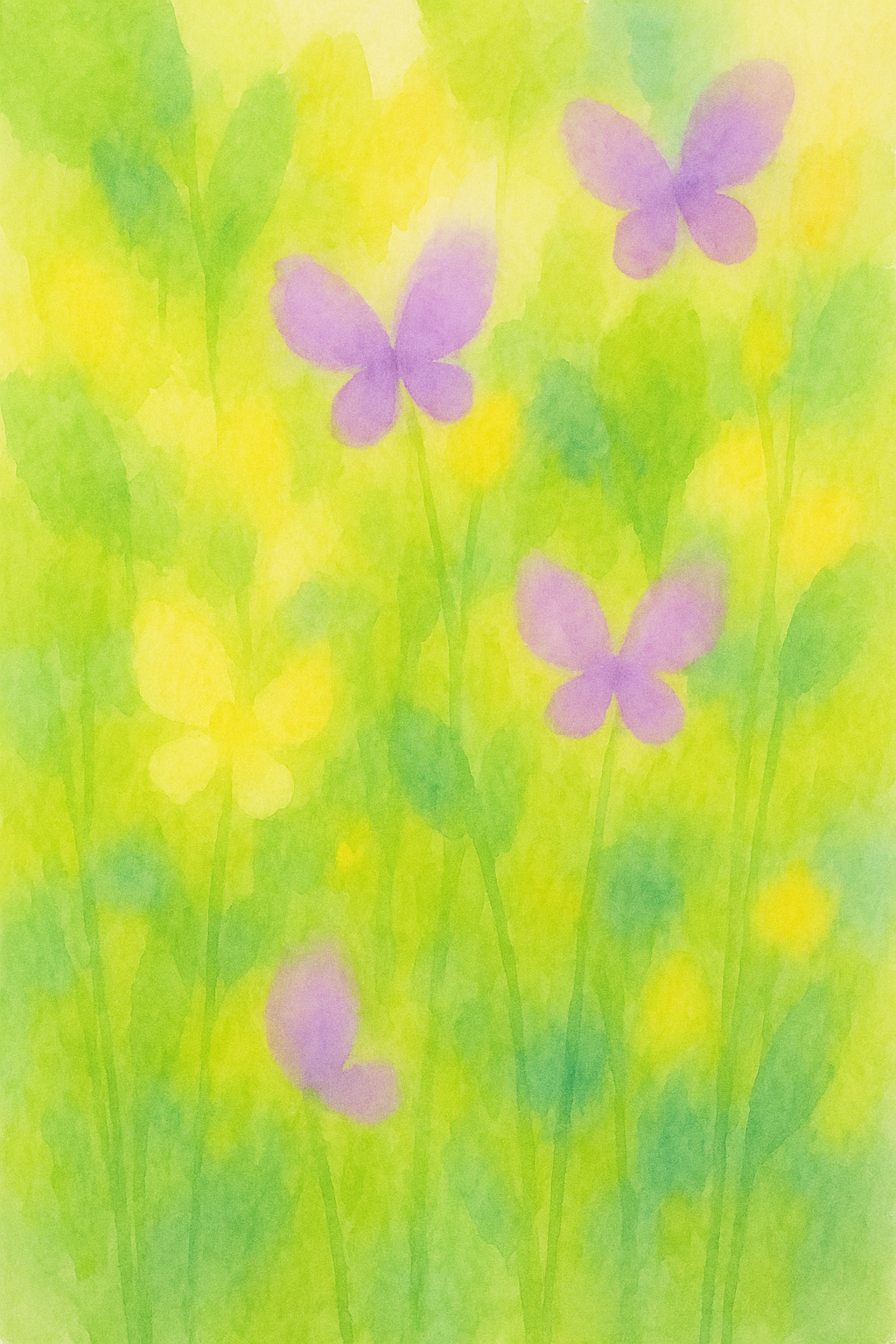 Butterfly Serenade watercolor background preview