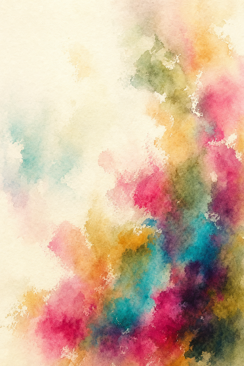 Heathland Symphony — reverse coloring page watercolor background