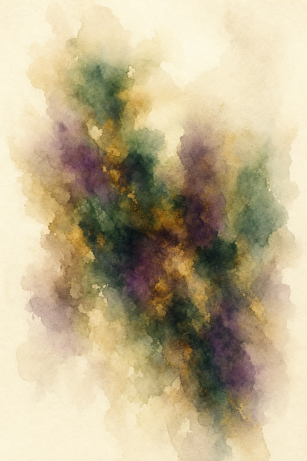 Mystic Grove — reverse coloring page watercolor background