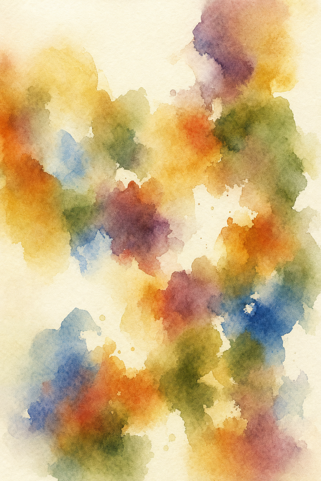 Ochre Interlude — reverse coloring page watercolor background