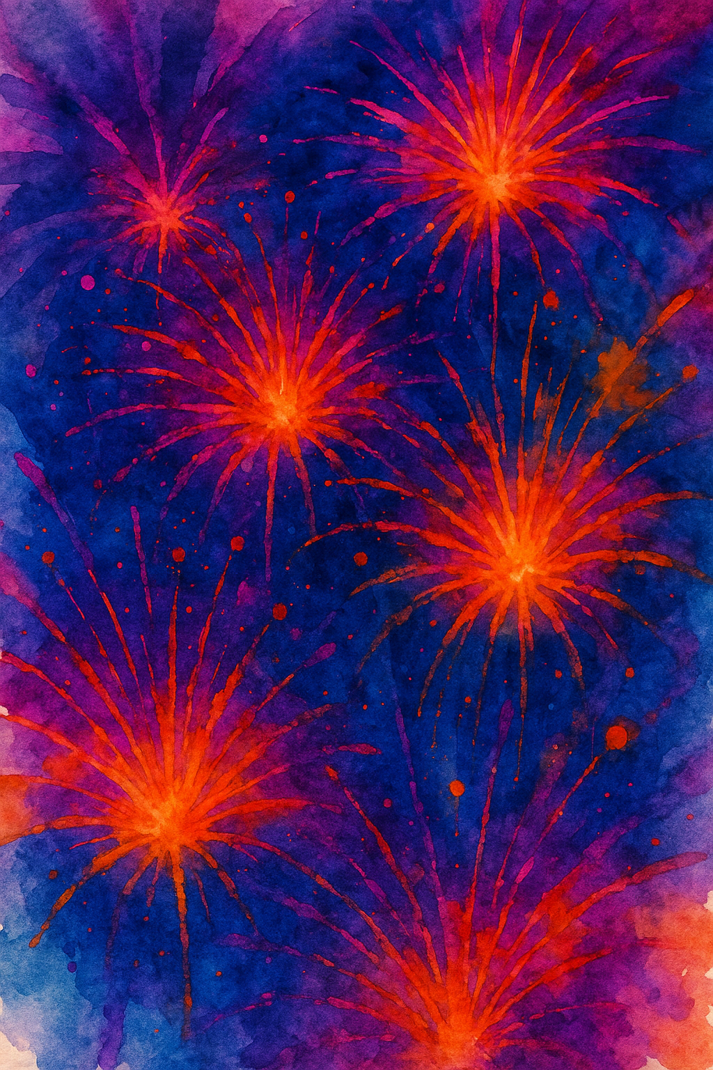 Prismatic Revelry watercolor background preview
