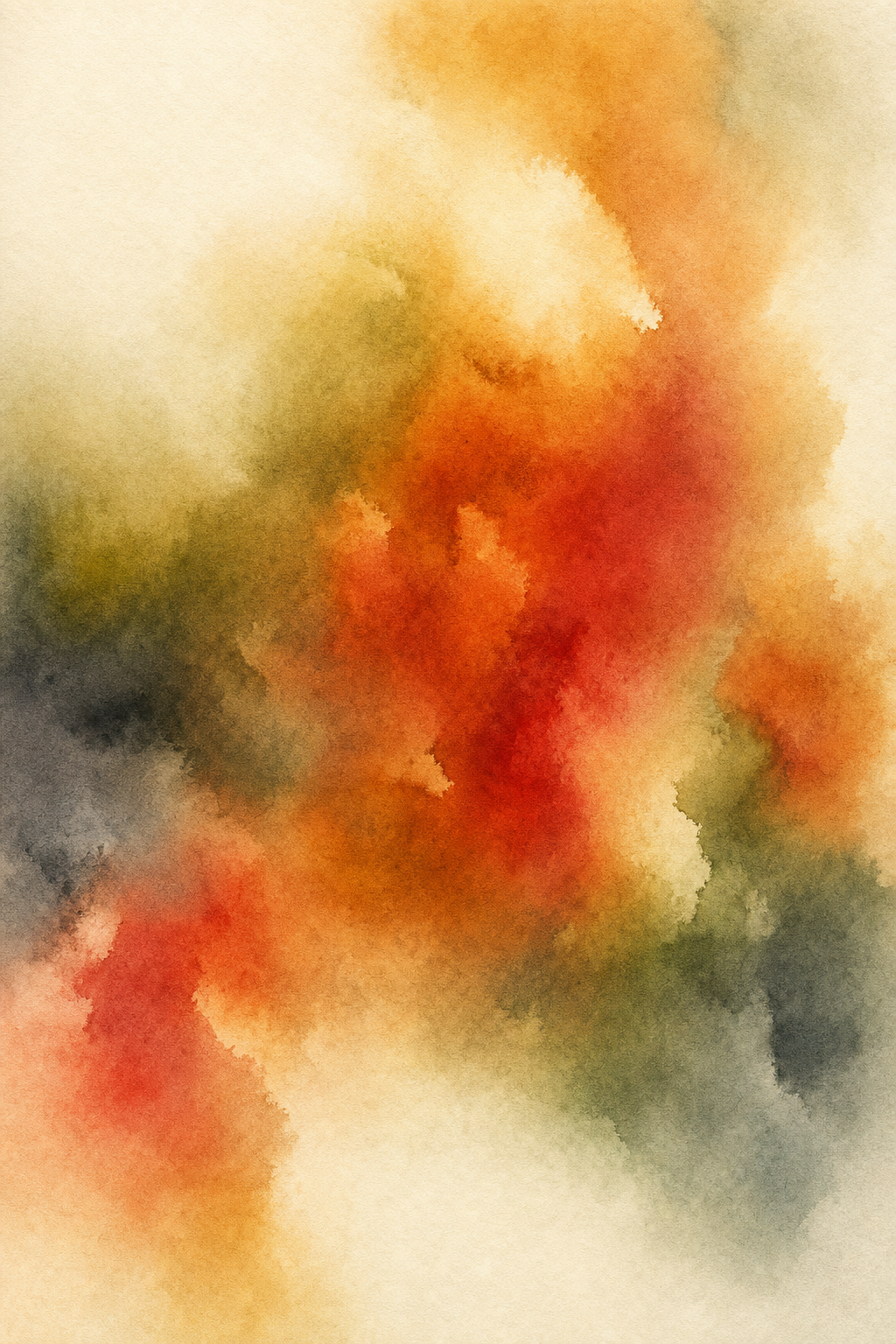 Rustic Ember Fields — reverse coloring page watercolor background