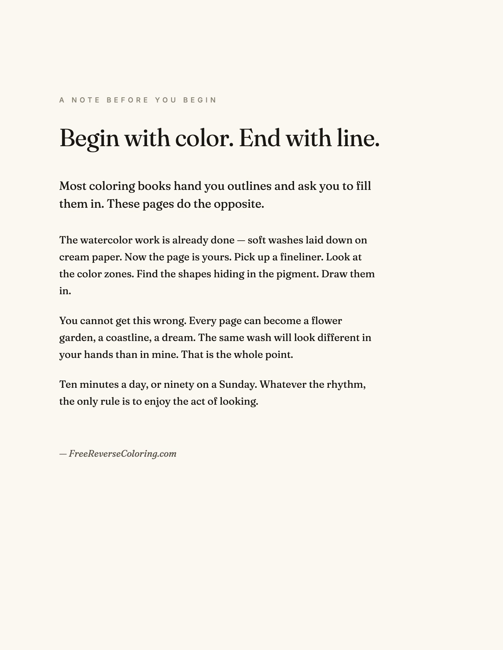 Mindful Strokes preview — Welcome