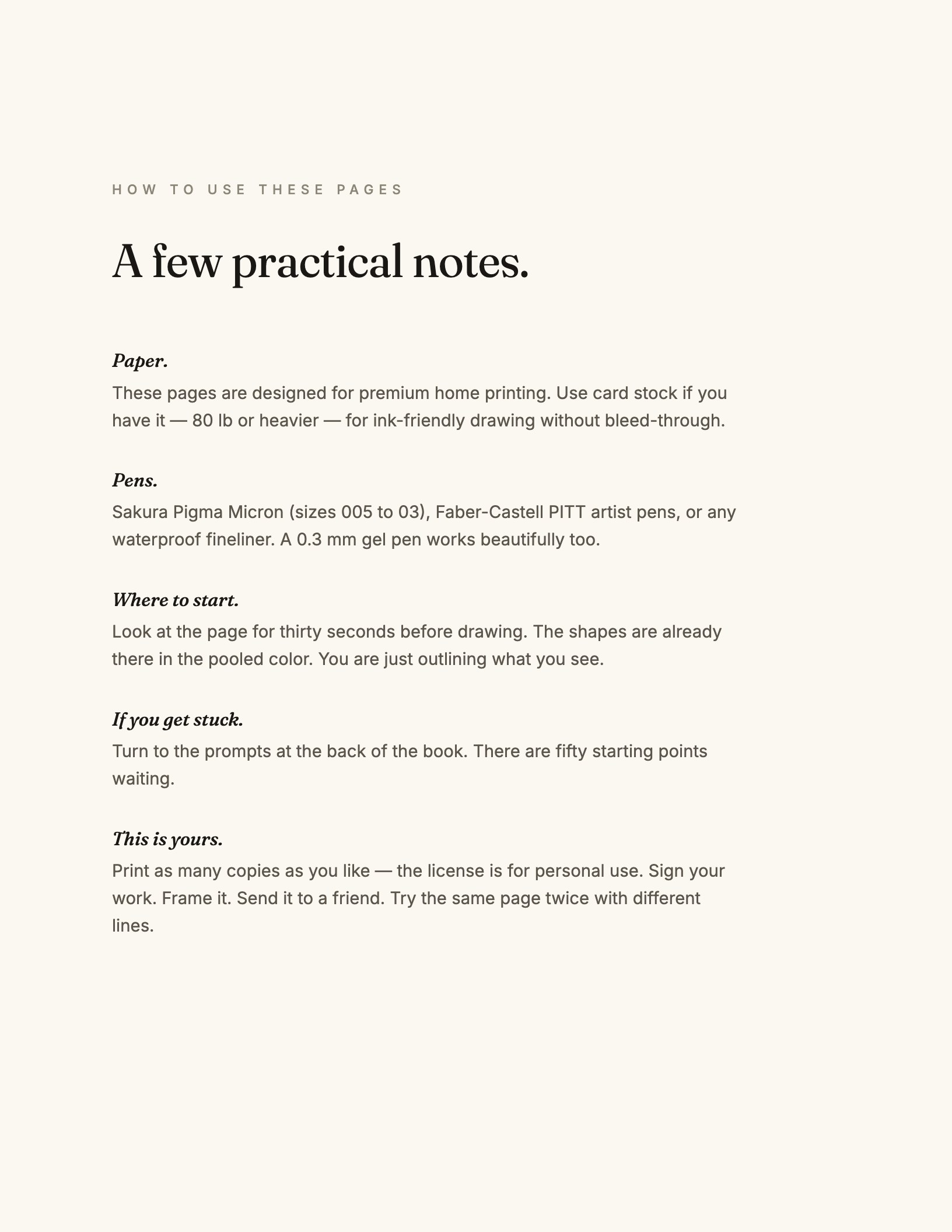 Mindful Strokes preview — How to use