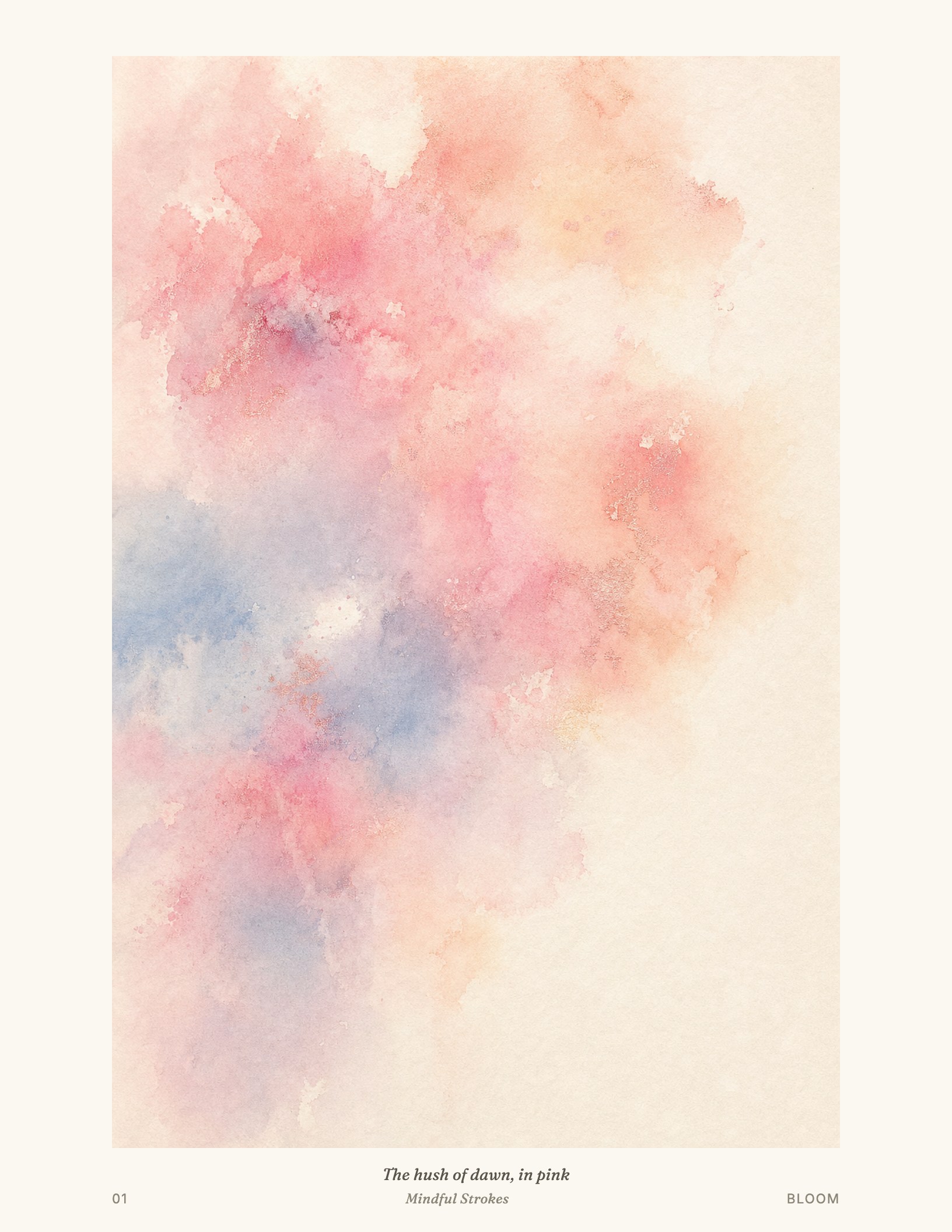Mindful Strokes preview — A page from Bloom